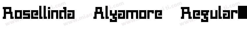 Rosellinda Alyamore Regular字体转换